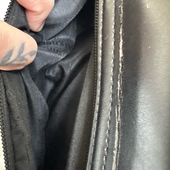 Etienne Aigner Leather Purse -  Black with Gold Hardware - Picture 15 of 16